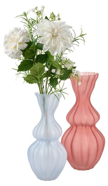 Vase BUBBLE BLOSSOM I Pink - Glas - 17 x 36 x 17 cm