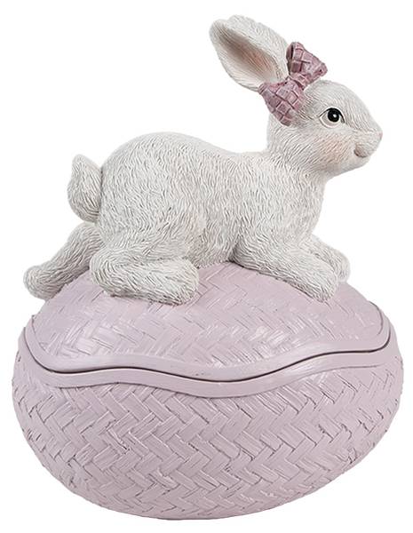 Dekoration Schale Ei Cosy Ana Pink - Kunststoff - 13 x 16 x 9 cm