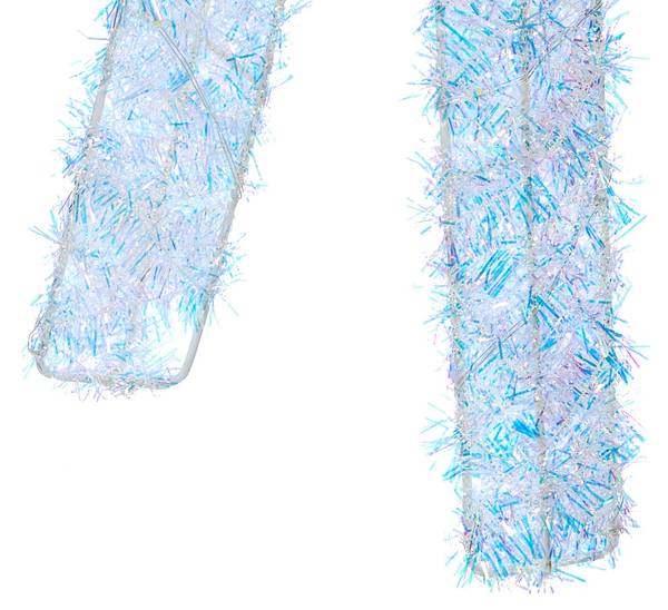 LED-decoratie AURENNE rood - wit - textiel - 90 x 110 x 30 cm