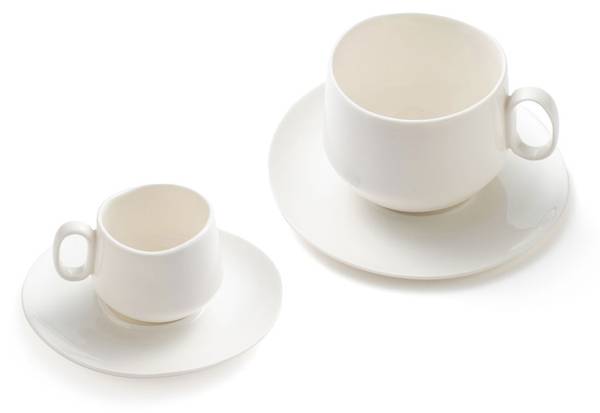 Tasse ETER CLOUD Weiß - Porzellan - 6 x 5 x 6 cm