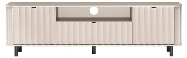 TV-Lowboard NOVADO Grau - Stahl - Melamin - 196 x 57 x 40 cm