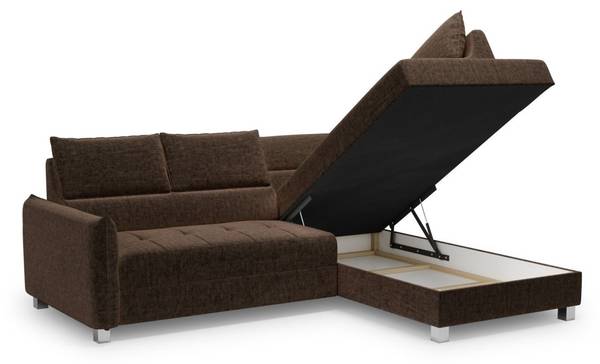 Ecksofa MARNO Braun - Ecke davorstehend rechts