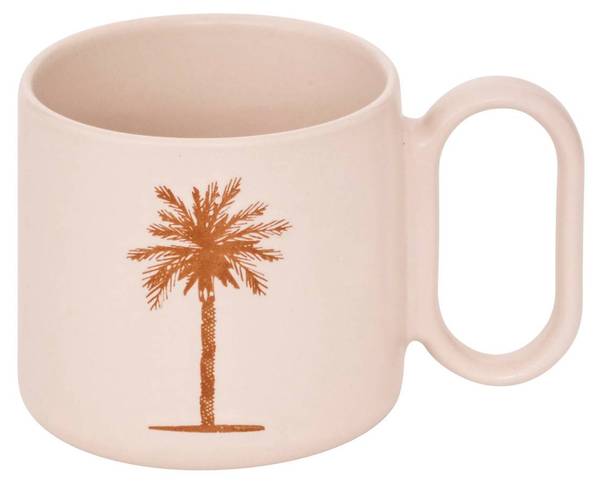 Becher SUNSHINE 2er-Set Beige - Keramik - 9 x 13 x 16 cm