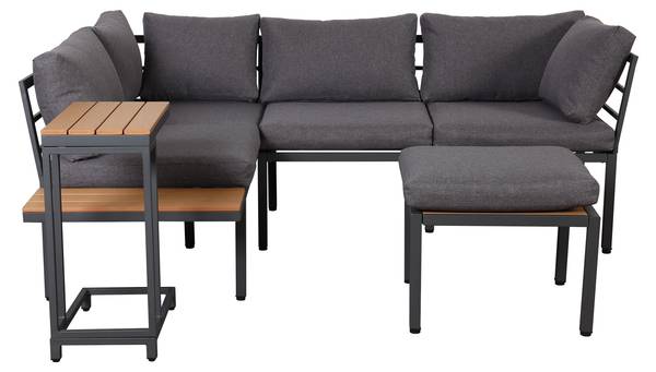 Gartenmöbel-Set MorandiEve Grau - Polyester - 144 x 66 x 190 cm