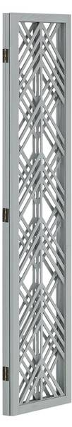 Paravent 2904 Gris - En partie en bois massif - 120 x 170 x 2 cm