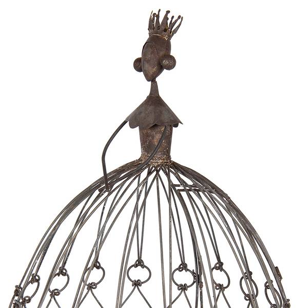 Pflanzenhalter Lilysi Braun - Metall - 44 x 57 x 44 cm