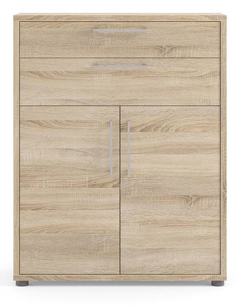 Büro Aufbewahrung Prisme Braun - Holz teilmassiv - 89 x 113 x 40 cm