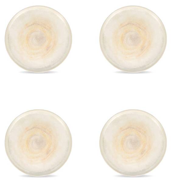 Teller Aquarel - 4er-Set Beige - Stein - 28 x 3 x 28 cm