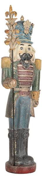 Nussknacker Xmas&Ianni Blau - Kunststoff - 13 x 38 x 13 cm