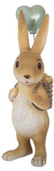 Dekorationsfigur Kaninchen 53037 Braun - Kunststoff - 5 x 17 x 7 cm