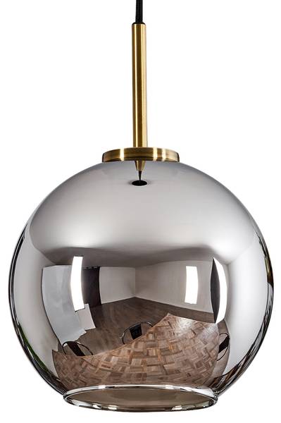 Deckenleuchte Cesaro Grau - Silber - Aluminium - Klarglas - 24 x 145 x 24 cm