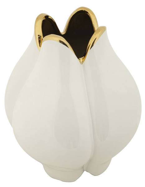 Vase Potter B Blanc - Céramique - 23 x 28 x 23 cm