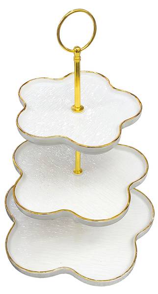 Etagere 94829 Weiß - Keramik - 24 x 24 x 24 cm