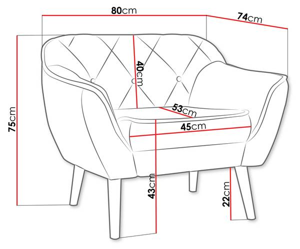 Sessel Skand 1 Moosgrün