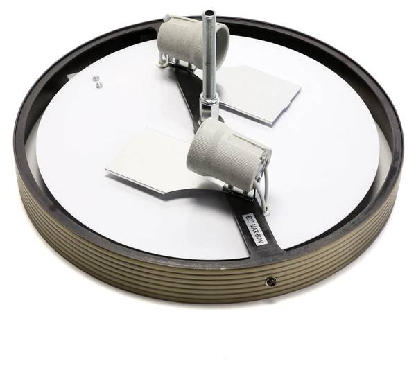 Deckenleuchte Annabella Metall - Bronze - 2-flammig