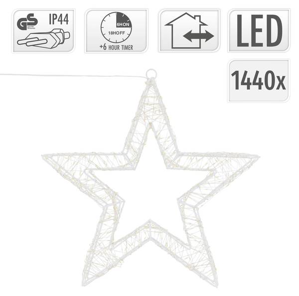 LED-Weihnachtsstern IP44 Wasserdicht 50 x 50 cm
