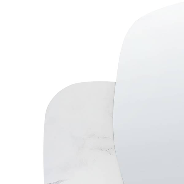 Wandspiegel ARVERT Weiß - Holzwerkstoff - 60 x 80 x 1 cm