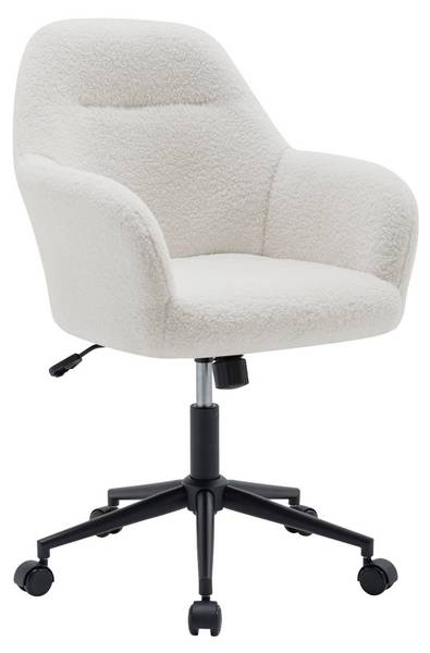 Office chair Stan Weiß - Textil - 57 x 94 x 57 cm