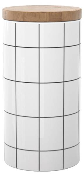 Vorratsdose Behälter aus Keramik 1000ml Weiß - Keramik - 10 x 19 x 10 cm