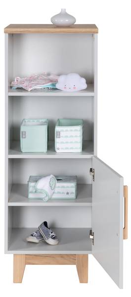 Kast Caro grijs - eikenhout - 45 x 128 x 42 cm
