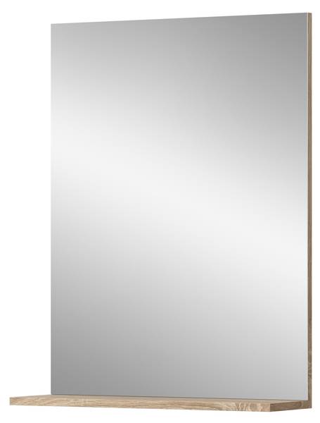 Badezimmer Spiegel Mambo Braun - Holzwerkstoff - Glas - Metall - 60 x 79 x 18 cm