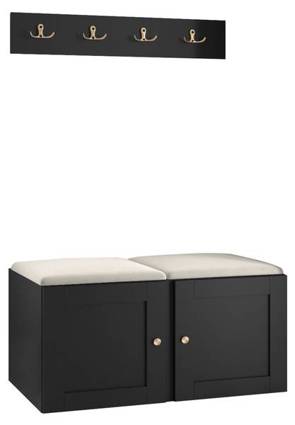 Garderoben-Set Orion Ramiro VI Beige - Schwarz