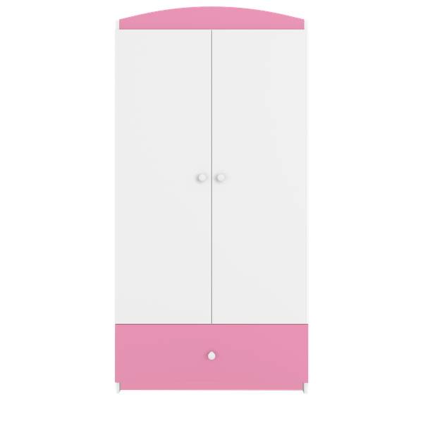 Kinderkleiderschrank Basic Hellrosa