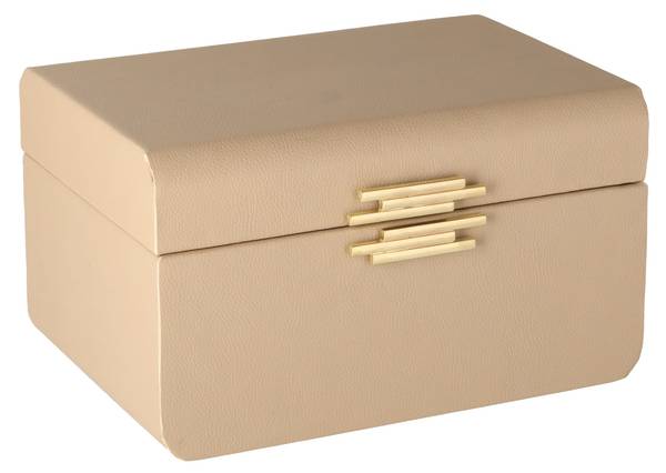 Schmuckkästchen Correna Beige - Kunststoff - 23 x 14 x 16 cm