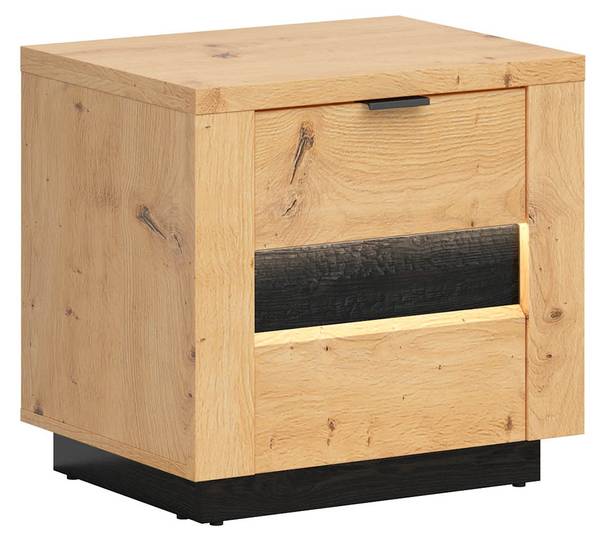 Nachtkommode Ostia Braun - Holzwerkstoff - 54 x 51 x 42 cm