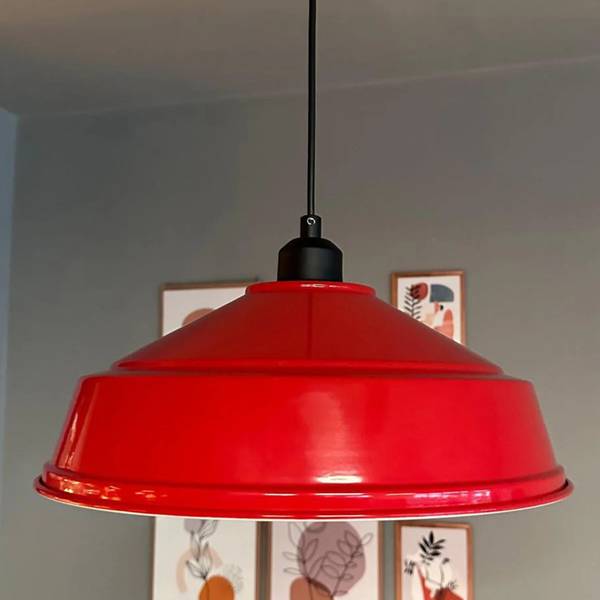 Pendelleuchte SYLCarmelo Rot - Metall - 35 x 18 x 35 cm
