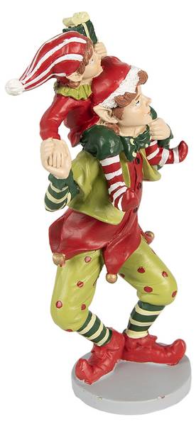 Elf Xmas&Ismael Rot - Kunststoff - 9 x 19 x 12 cm