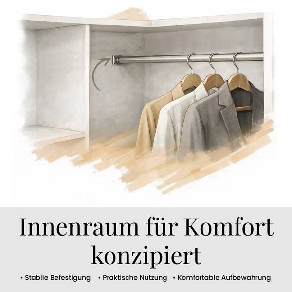 Schwebetürenschrank mit Schubladen LAOS Schwarz - Weiß - Breite: 240 cm