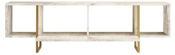 TV-Board DERANA Weiß - Holz teilmassiv - 40 x 48 x 160 cm