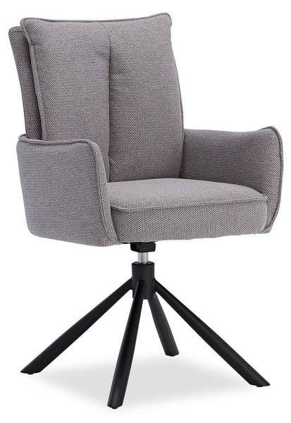 Chaise de salle à manger pivotante 2840 Gris - 1 chaise