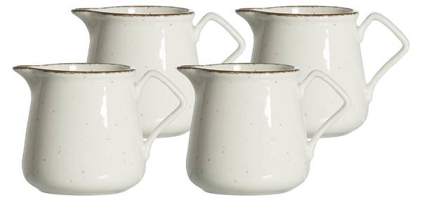 Krüge Casa 4er Set Beige - Porzellan - 9 x 9 x 12 cm