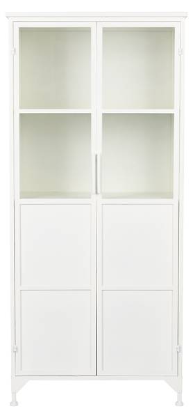 Wandschrank MIYA Weiß - Metall - 35 x 150 x 68 cm