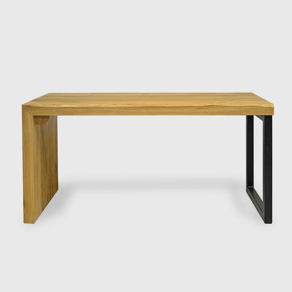 Eiche Massivholzbank ohne Lehne HUGON Braun - Eiche - 105 x 45 x 40 cm