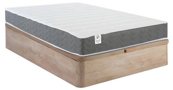 Matratze und Bettgestell mit Lattenrost Breite: 120 cm