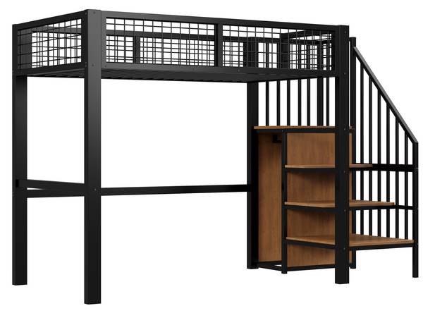 Hochbett MetalAttic Ⅰ Schwarz