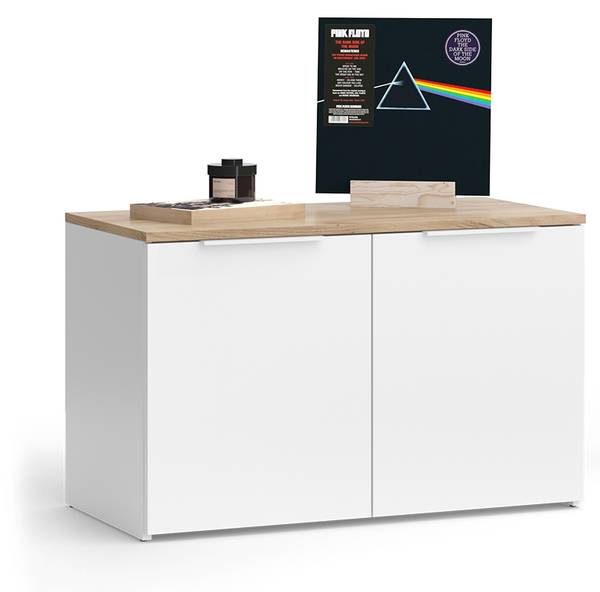 Kommode Wido 51708 Reinweiß - Eiche Sonoma Dekor - Weiß