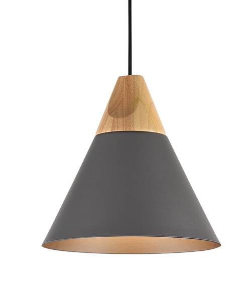 Hängelampe Bicones Schwarz - Metall - 30 x 140 x 8 cm