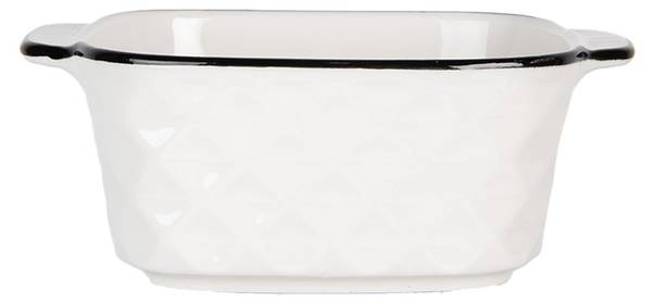 Schale Kennedy&Bowl Weiß - Keramik - 12 x 5 x 15 cm