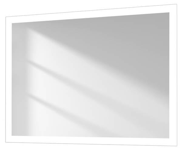 LED Badspiegel mit Schalter NLM03B2D Grau - Spiegelglas - 4 x 60 x 4 cm