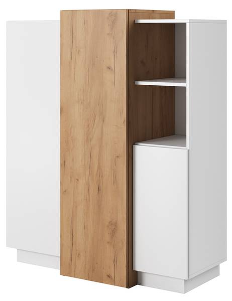 Kommode 3D Weiß - Holzwerkstoff - 110 x 133 x 45 cm