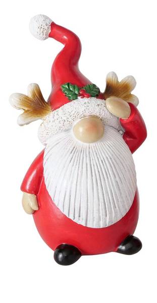 Weihnachtsfigur LUMPI Rot - Keramik - 7 x 11 x 6 cm