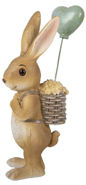Dekorationsfigur Kaninchen 53037 Braun - Kunststoff - 5 x 17 x 7 cm