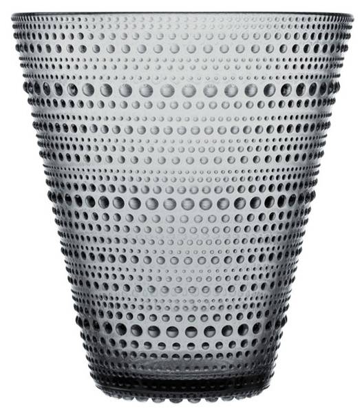 Vase Kastehelmi Grau - Glas - 15 x 16 x 16 cm