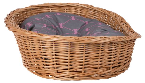 Hundekorb Poppy Grau - Orange - 45 x 15 x 32 cm