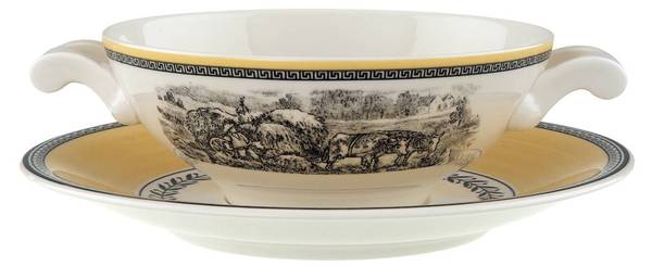 Suppentassen-Set Audun Ferme 2-teilig Porzellan - 18 x 8 x 18 cm