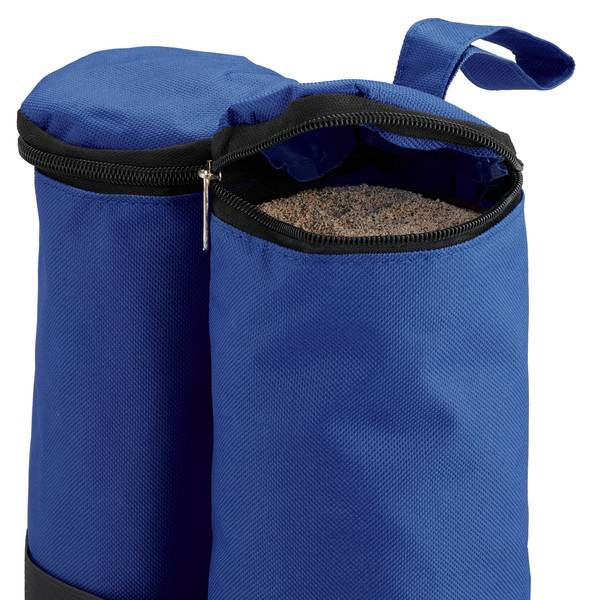 Lot de 4 sacs de lestage Noir - Bleu - Nylon - Polyester - 42 x 40 x 2 cm